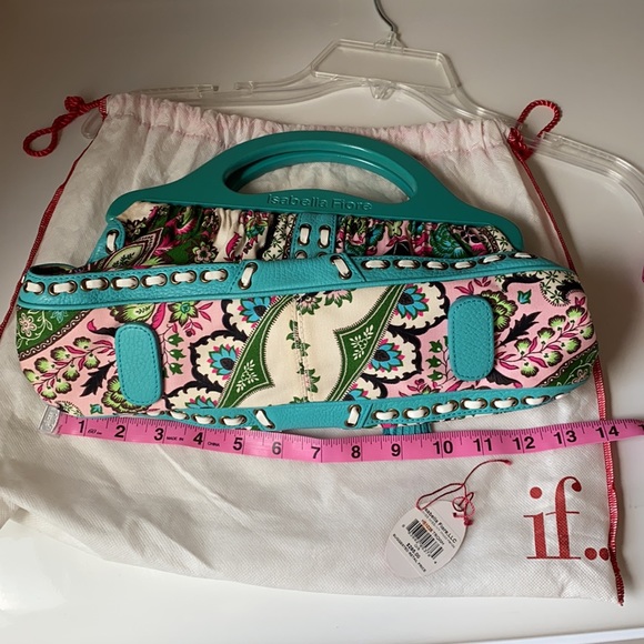 Isabella Fiore Swiss Miss Wood Handle Frame bag - Picture 13 of 16